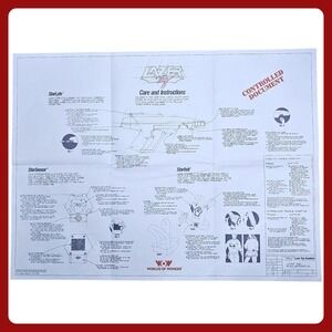 Worlds of Wonder WOW Lazer Tag Academy Instructions StarLyte Controlled Document